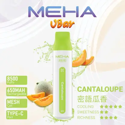 【MEHA魅嗨】小白條8500口一次性小煙｜3%丁鹽平順擊喉感｜現貨免運專區