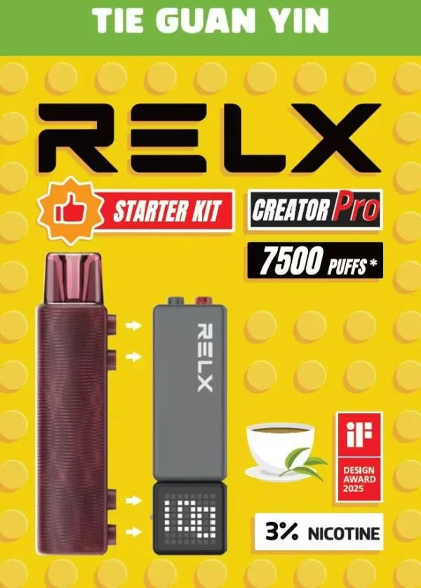 【RELX 悅刻 Creator積木】7000口拋棄式電子煙套裝｜6ml儲油倉 × 積木系列入門款｜台灣現貨秒發